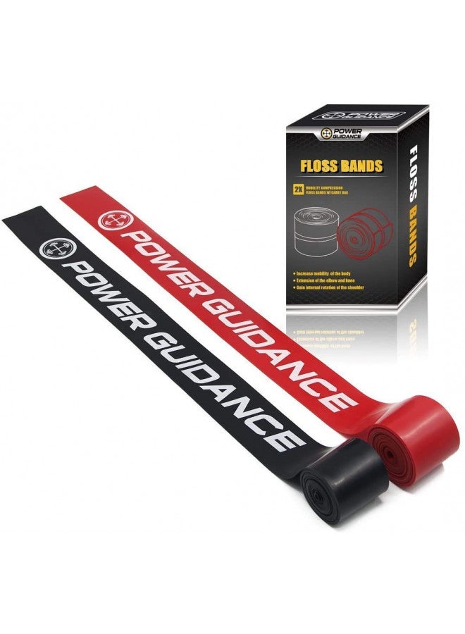 POWER GUIDANCE Muscle Floss Bands - Compression Bands - Mobility & Recovery Bands - for Improving Movement, Increasing Circulation & Reducing Soreness - Image 1