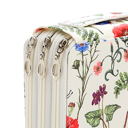 Lbxgap Portable Colored 120 Slots Pencil case Organizer with Printing Pattern for Watercolor Pencils, Pencil Case Organizer for Artist - Image 5