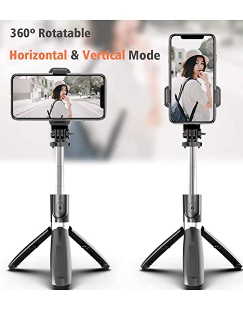 3 in 1 Extendable Selfie Stick Tripod With Detachable Bluetooth Wireless Remote Phone Holder For Smartphones  - Image 2