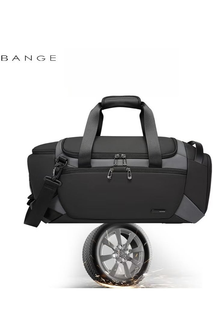 BANGE Business Travel Bag Outdoor Diagonal Cross Bag, Dry and Wet Separation Handbag - Image 1