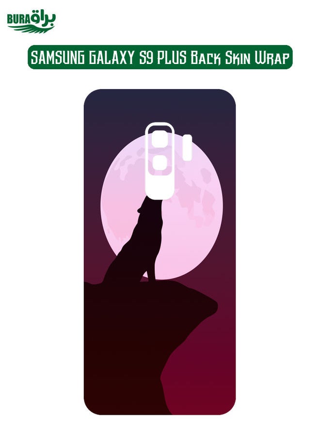 BURAQ - Samsung Galaxy S9 Plus Back Skin Wrap Premium Ultra-Thin Back Skin Wrap Full Mobile Protector Sticker for Enhanced Grip & Scratch Protection (Not a Case) - Image 1