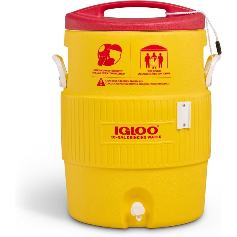 10 Gallon 400 Series Water Jug 37.9 Liter Yellow Home Office Gym Use BPA-Free Plastic Heavy-Duty Handle - Image 2