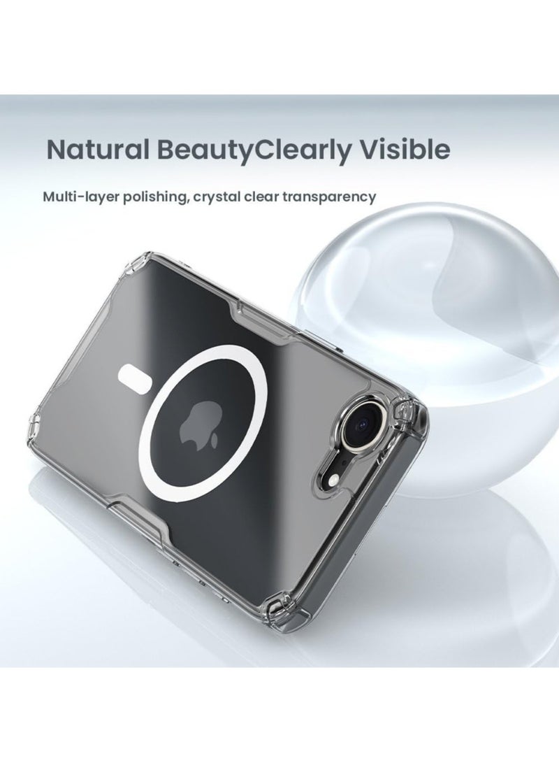 Nillkin Nature TPU Pro Magnetic Series Cover Case for iPhone 16e - White - Image 5