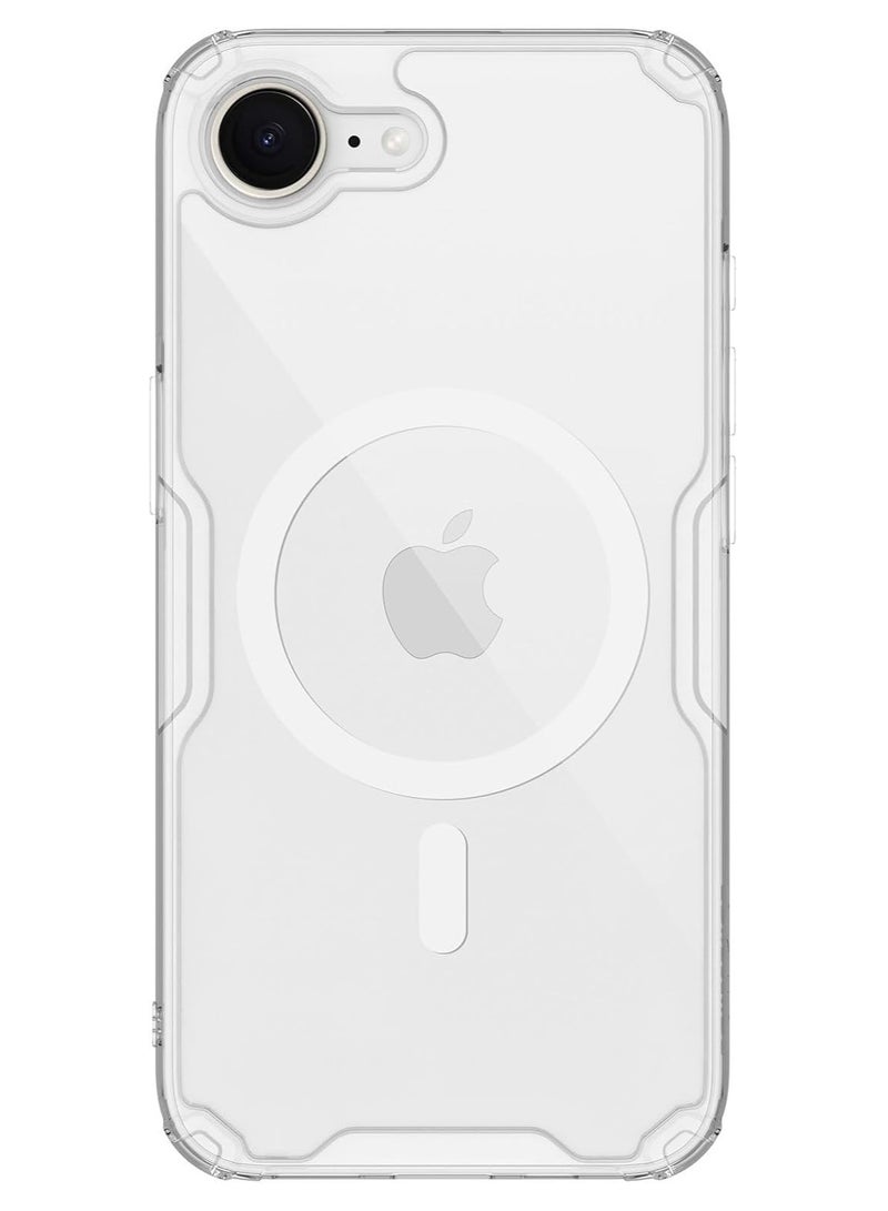 Nillkin Nature TPU Pro Magnetic Series Cover Case for iPhone 16e - White - Image 1