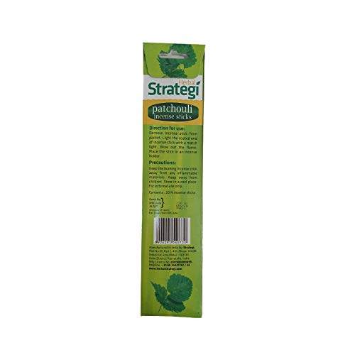 Herbal Strategi Herbal Strategi Patchouli Aromatic Incense Sticks 20 pcs Pack of 6 - Image 2