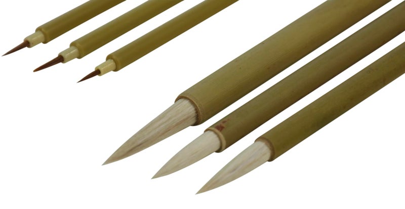 School Specialty Oriental Decorative Brush Set, Assorted Sizes, Set of 9 - 461000 - Image 3