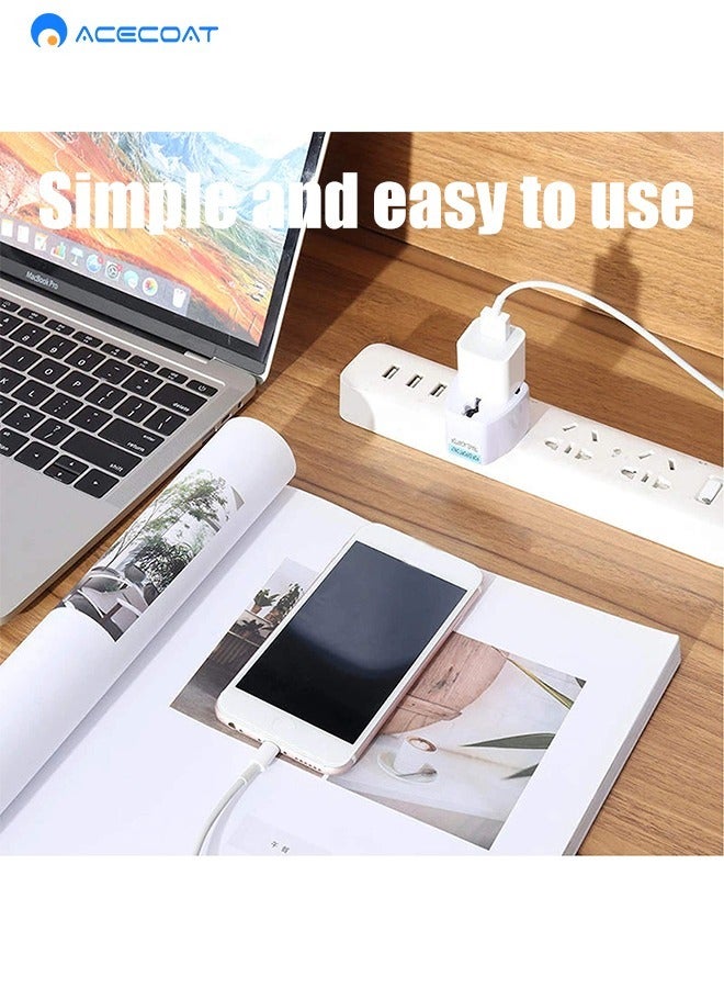 ACECOAT UK Travel Plug Adapter Power Socket Converter,EU/AU/US/Canada to HK/UK/Macau/Malaysia 3 Pin Portable Global Travel Charger,Universal Portable AC Wall Outlet Socket for Abroad Business Trip,3-Pack - Image 4