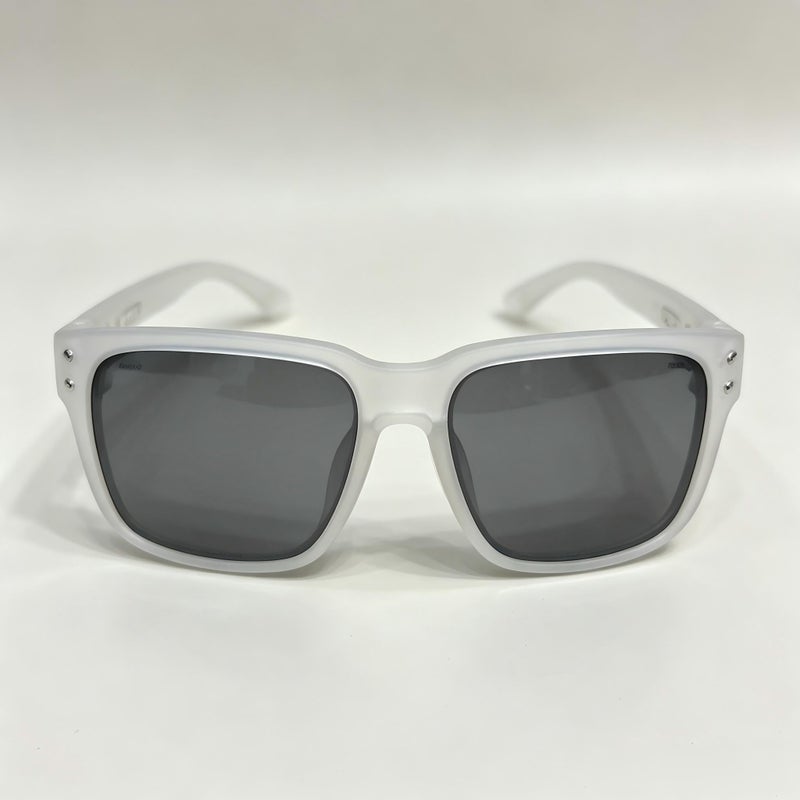 Oakley Classic Men's Sport Polarized Sunglasses White Frame with Grey Lenses, UV400 Protection, Driving Cycling Shades - Image 2