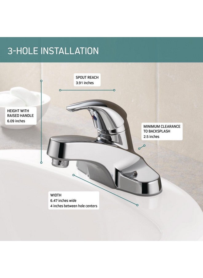 Peerless Centerset Bathroom Faucet Chrome, Bathroom Sink Faucet, Single Handle, Chrome P131LF - Image 2