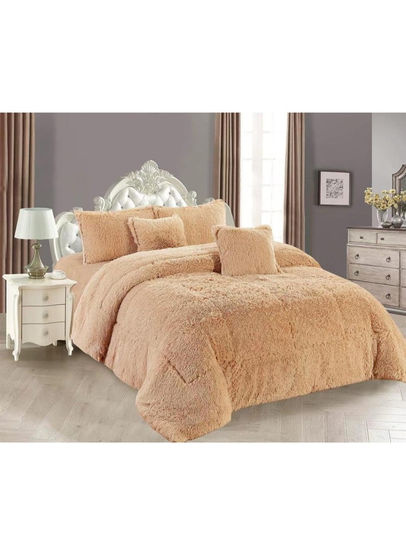 Horse Royal faux fur double bedspread to give you warmth and elegance - Image 1