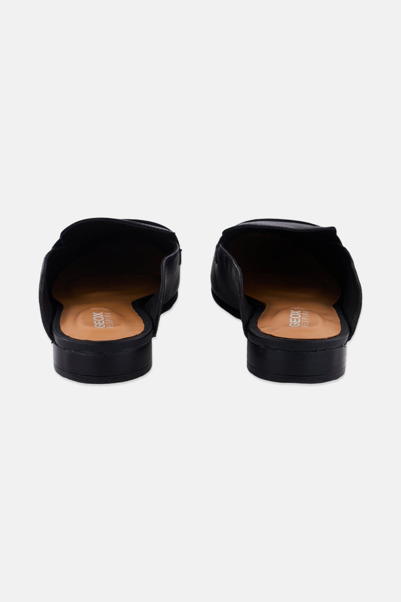 GEOX Women Slip On Mules, Black  - Image 2