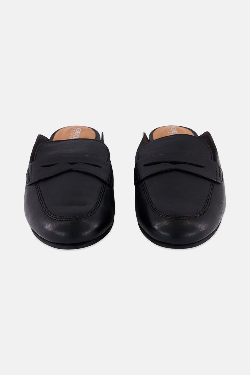 GEOX Women Slip On Mules, Black  - Image 4