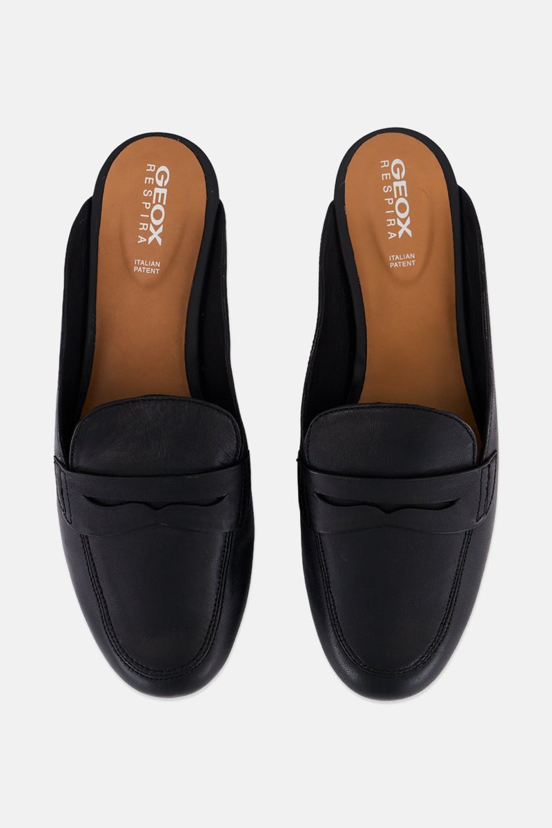 GEOX Women Slip On Mules, Black  - Image 3