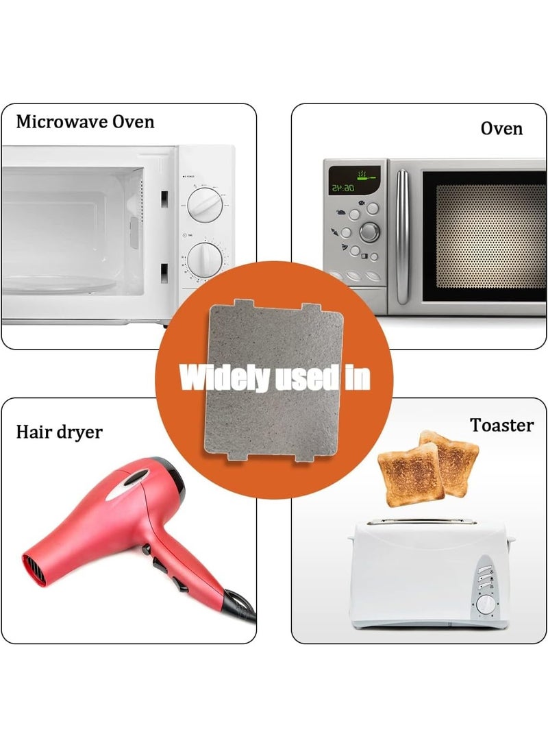 Meetion 10PCS Microwave-Waveguide Cover Mica Sheets - 109mmX99mm Universal Mica Sheet for Microwave Oven Microwave Accessories for Heating Food - Image 5