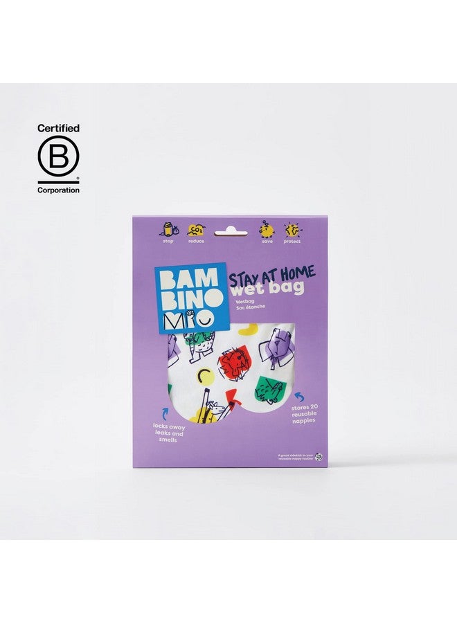 Bambino Mio Bambino Mio, Stay at Home Wet Bag - Large, Waterproof, Nappy Laundry Storage Bag, Brave Style  - Image 4
