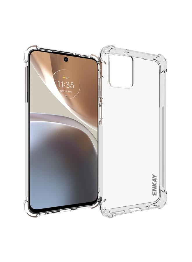 ENKAY Case For Motorola Moto G32 Clear TPU Shockproof Phone Case - Image 1
