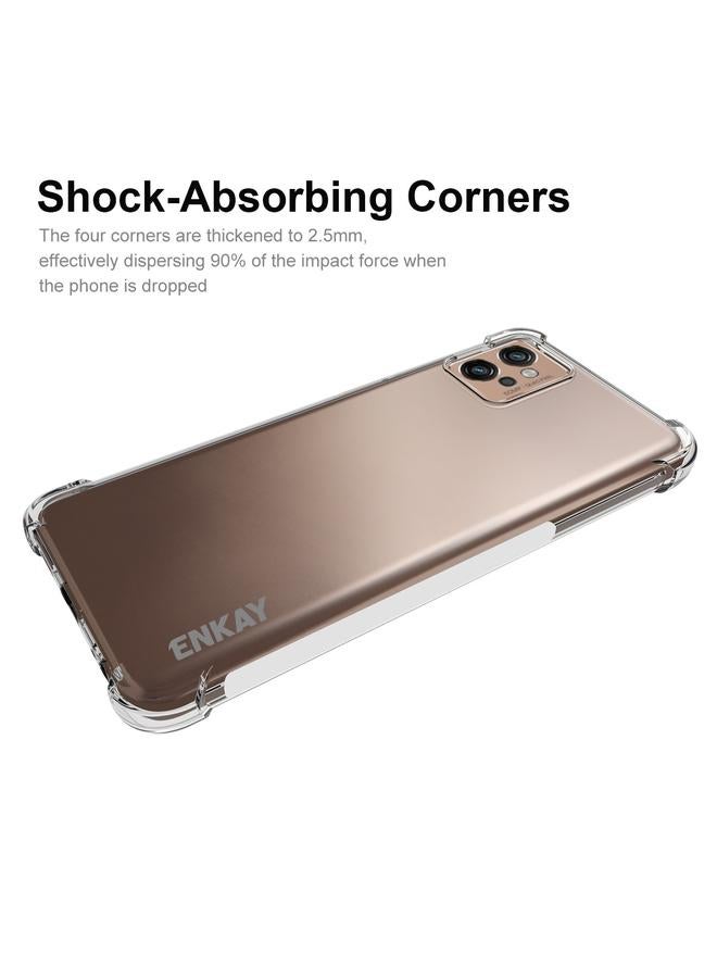 ENKAY Case For Motorola Moto G32 Clear TPU Shockproof Phone Case - Image 4