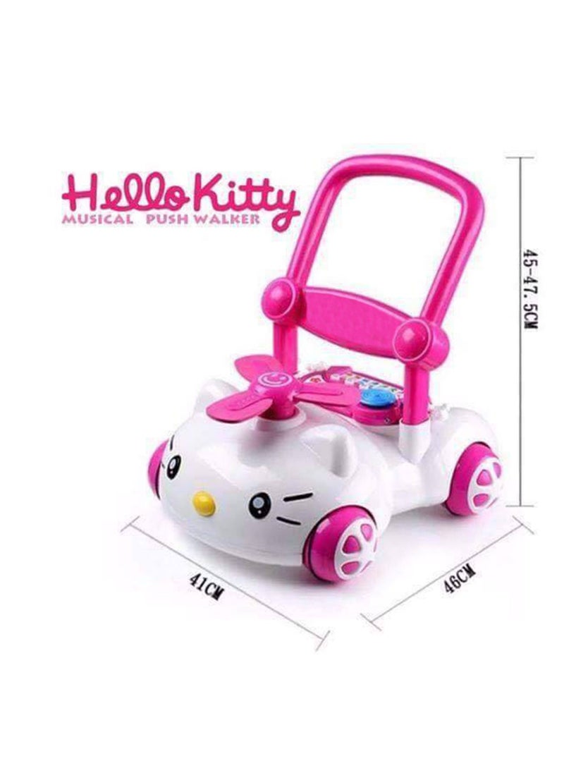 Everything For Kids - Lulu Kitty Baby Stand Walker Adjustable Height and Music - Image 1