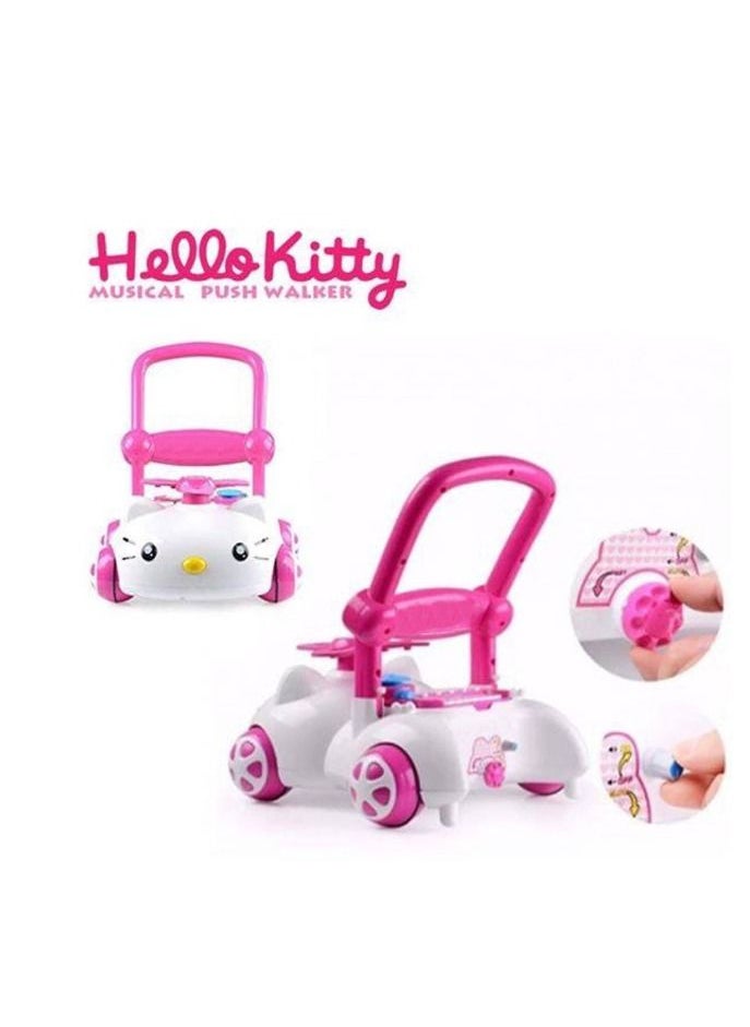 Everything For Kids - Lulu Kitty Baby Stand Walker Adjustable Height and Music - Image 1