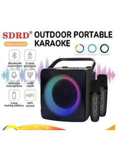 SDRD SDRD SD-508 Home KTV Outdoor Portable Bluetooth Speaker with Dual Wireless Microphones  - Image 2