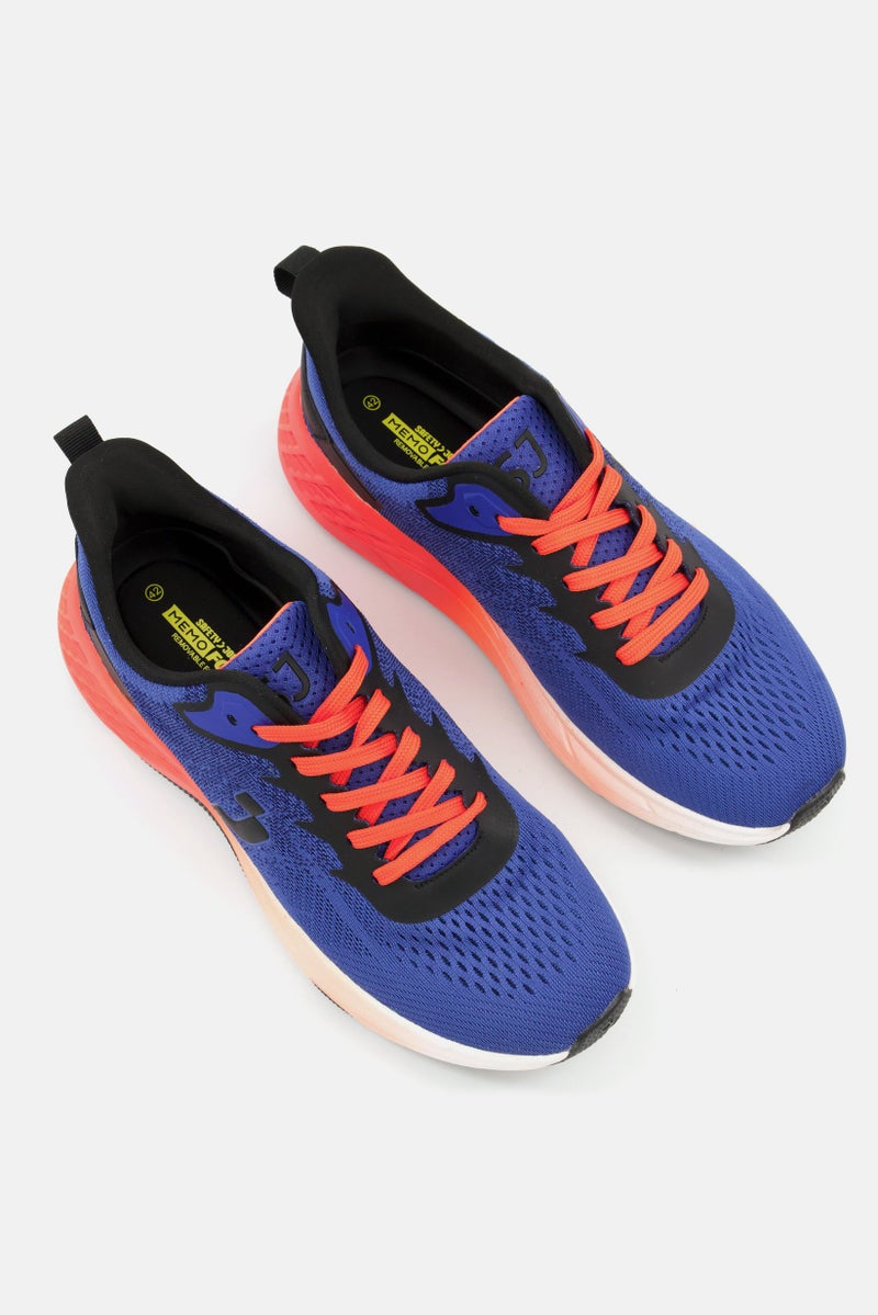 SAFETY JOGGER Men Lace Up Running Shoes, Blue - Image 4