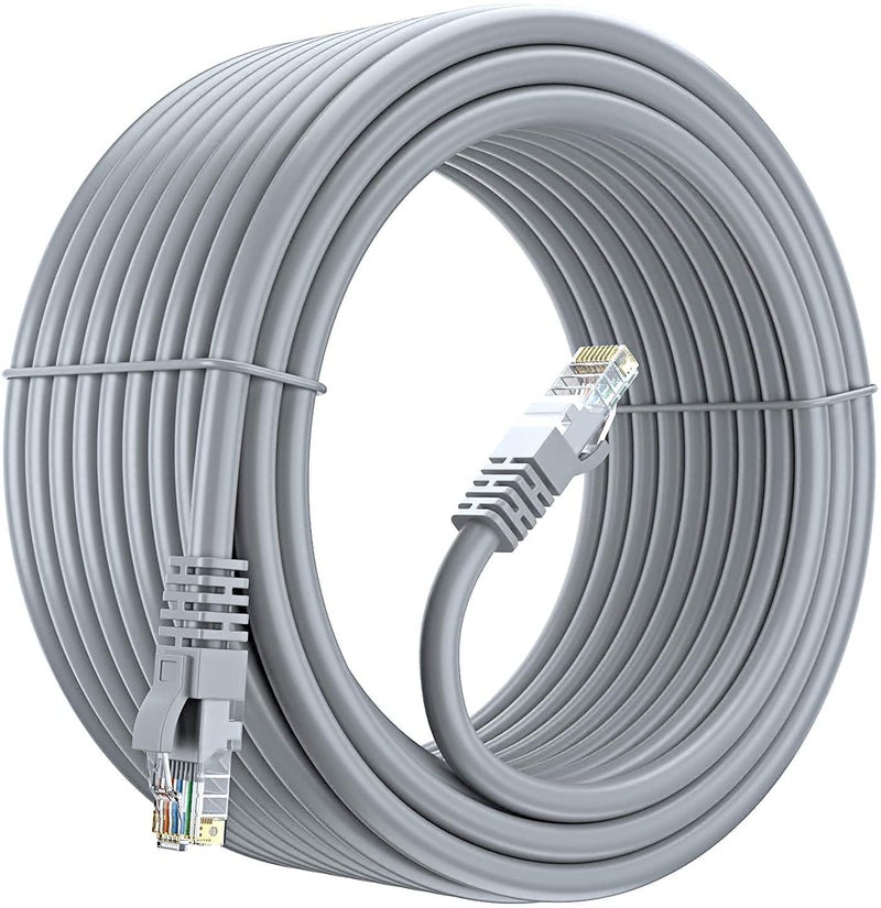 FEDUS Cat7 Ethernet Cable Pure Bare Copper Double Shielded Outdoor & Indoor Lan Wire Heavy Duty High Speed Solid 24 AWG Network Router Cable 10Gbps, 600Mhz, Weatherproof S/FTP UV Resistant (3M) - Image 3
