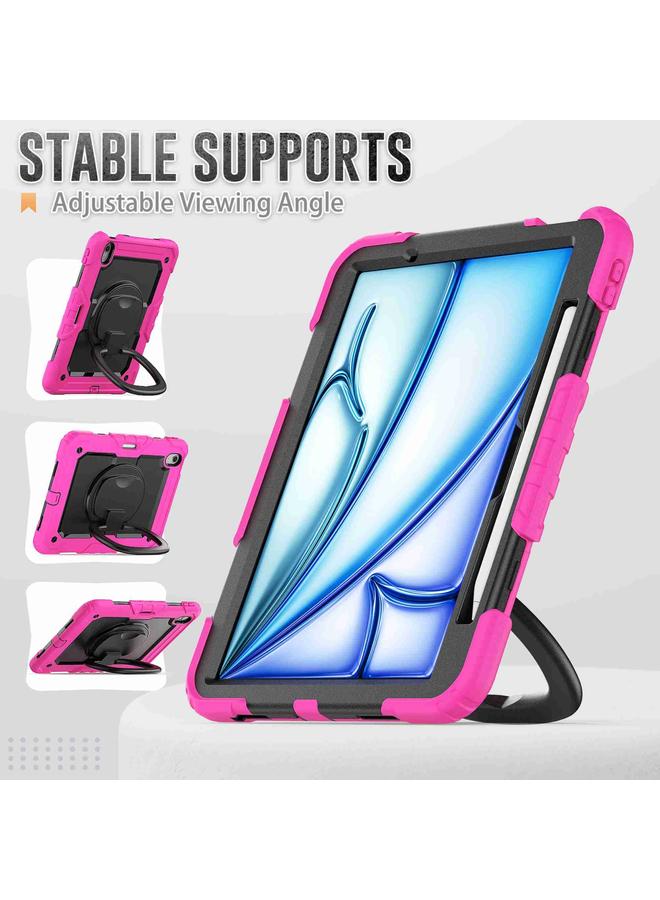 Zaboon Case For iPad Air 11 2025 / 2024 Handle Silicone Hydric PC Tablet Case with Shoulder Strap - Image 5