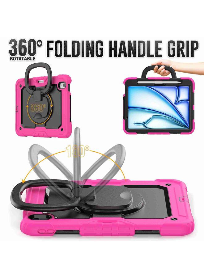 Zaboon Case For iPad Air 11 2025 / 2024 Handle Silicone Hydric PC Tablet Case with Shoulder Strap - Image 3