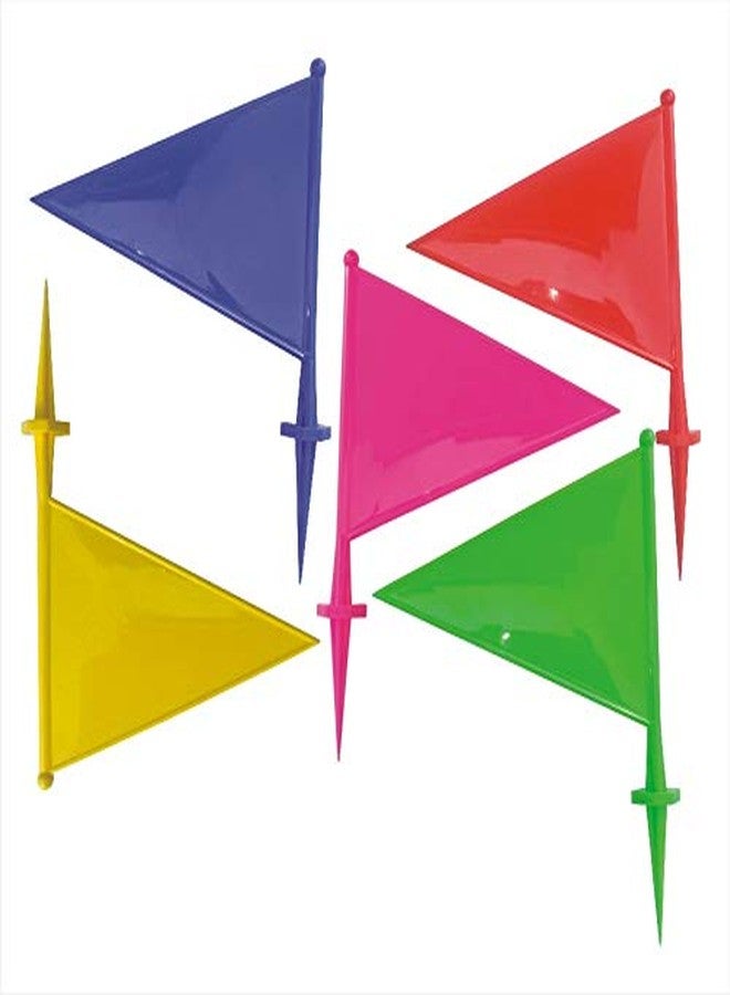 KITSAWS Sports Boundary Flag for Marking (Multicolour) - Set of 10 | Cricket Field Marker - Image 2