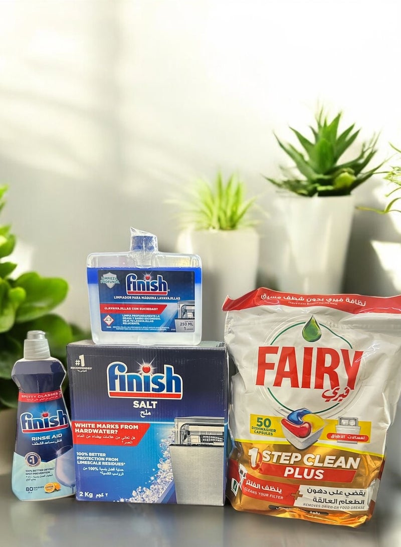 Finish 50pcs Magic Cubes for Cleaning Grease and Filter