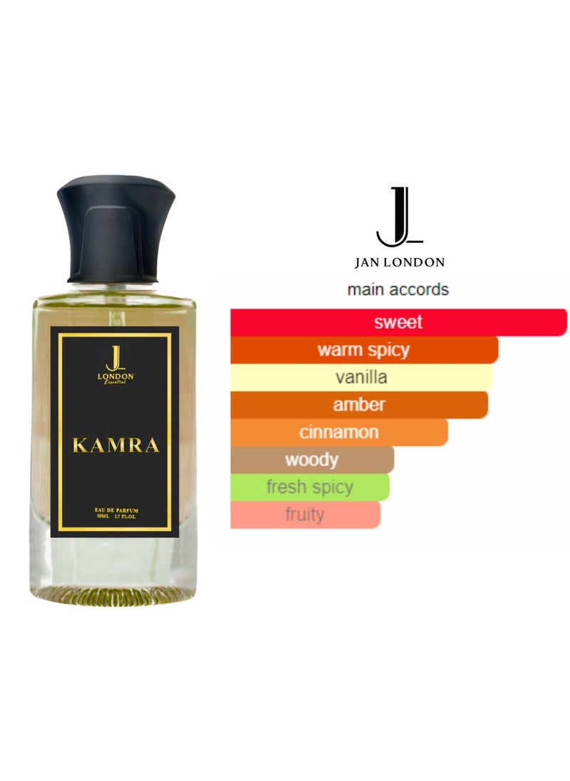 JAN LONDON - JAN LONDON ESSENTIAL EDP KAMRA Perfume For Men And Women Inspired by KHAMRAH LATTAFA 50ml - Image 1