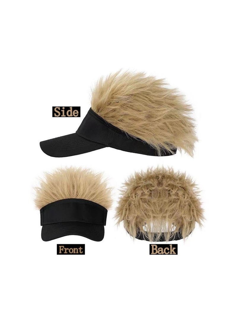 1-Piece Men and Women Beanie Wig Hat,Adjustable Party Custome Hat, Adjustable Hop Caps Cartoon Hat,Cosplay Winter Warm Hat Funny Gifts - Image 4