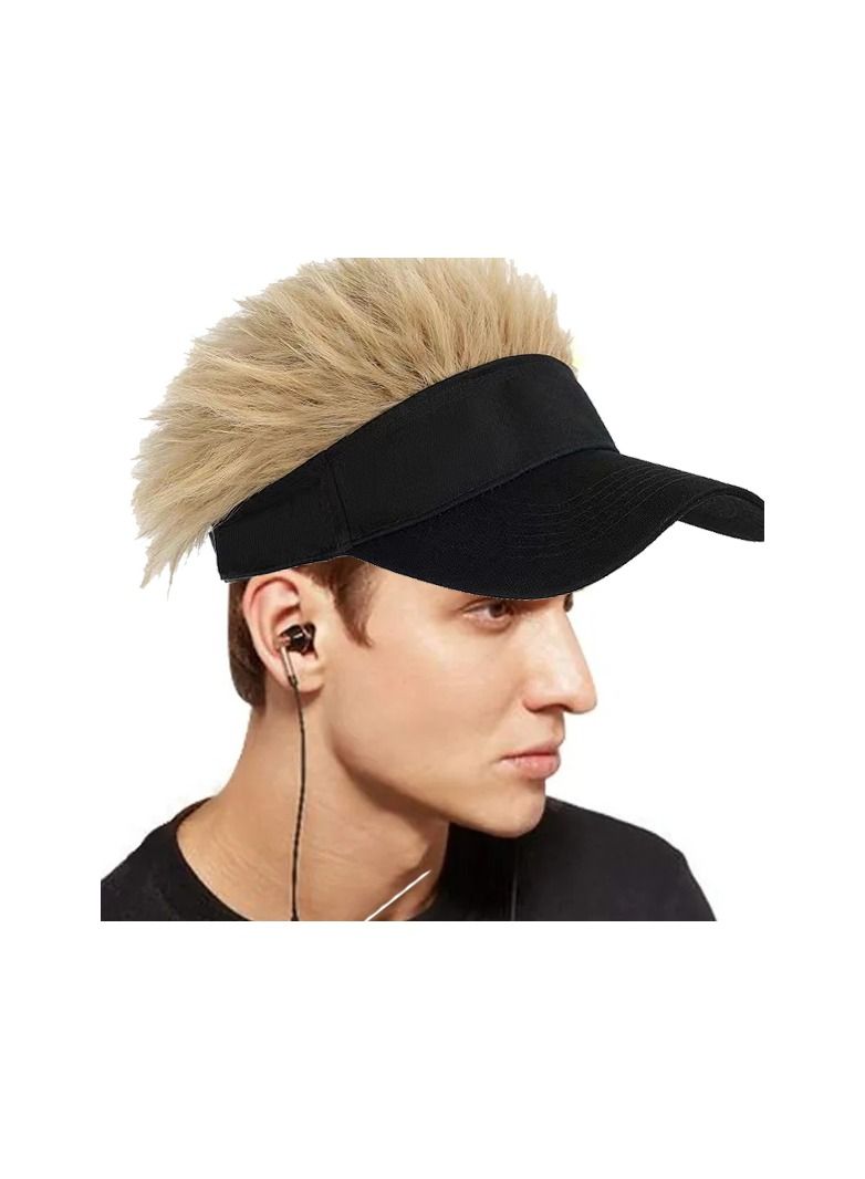 1-Piece Men and Women Beanie Wig Hat,Adjustable Party Custome Hat, Adjustable Hop Caps Cartoon Hat,Cosplay Winter Warm Hat Funny Gifts - Image 1