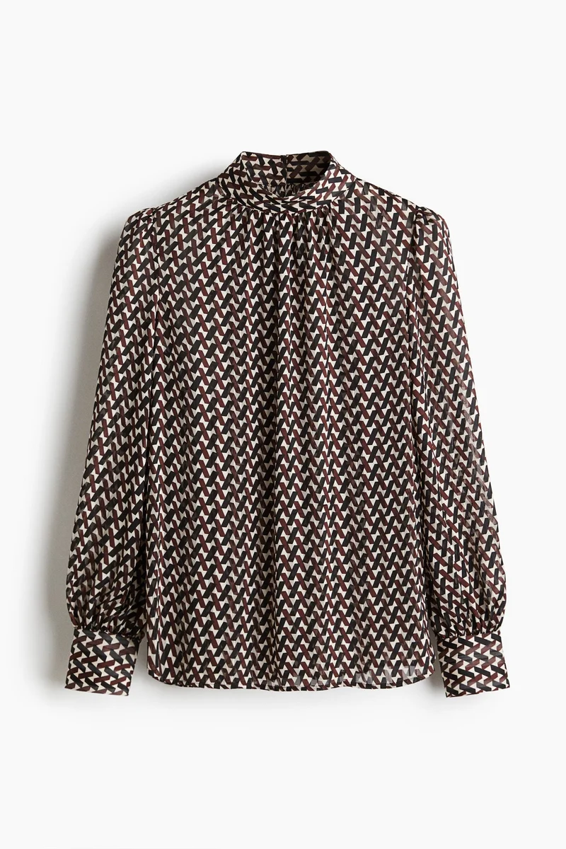 H&M Stand-collar blouse