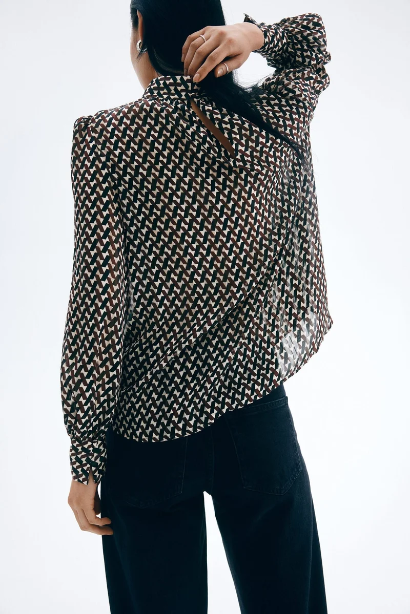 H&M Stand-collar blouse