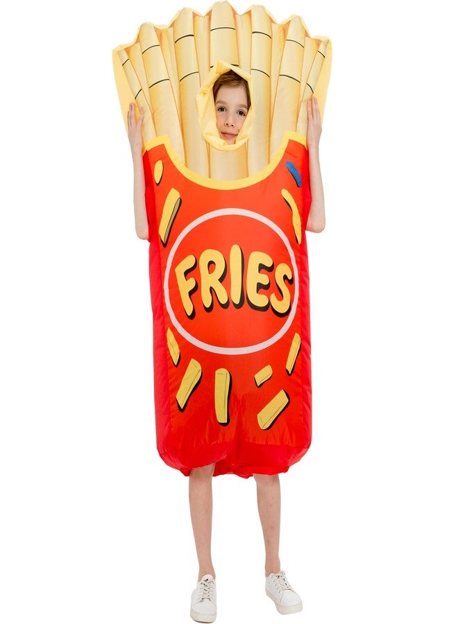 One Casa Inflatable Costumes for Kids,Blow Up French Fries Suit,Full Body Chips Halloween Costumes for Boys Girls (10-12YRS) - Image 4