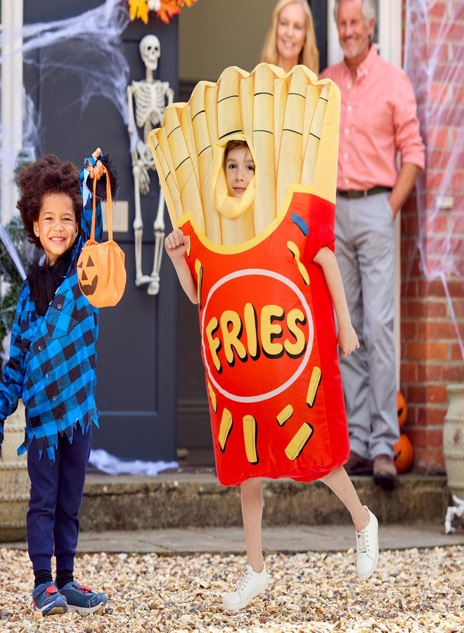 One Casa Inflatable Costumes for Kids,Blow Up French Fries Suit,Full Body Chips Halloween Costumes for Boys Girls (10-12YRS) - Image 2