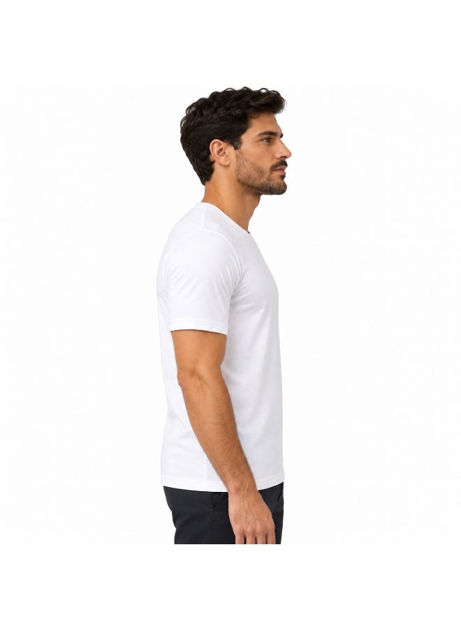 El Kattan Men’s Short Sleeve Cotton Undershirt Pack of 3 - Image 5