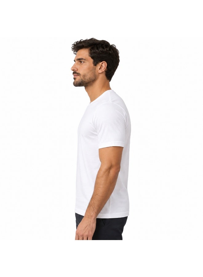 El Kattan Men’s Short Sleeve Cotton Undershirt Pack of 3 - Image 4