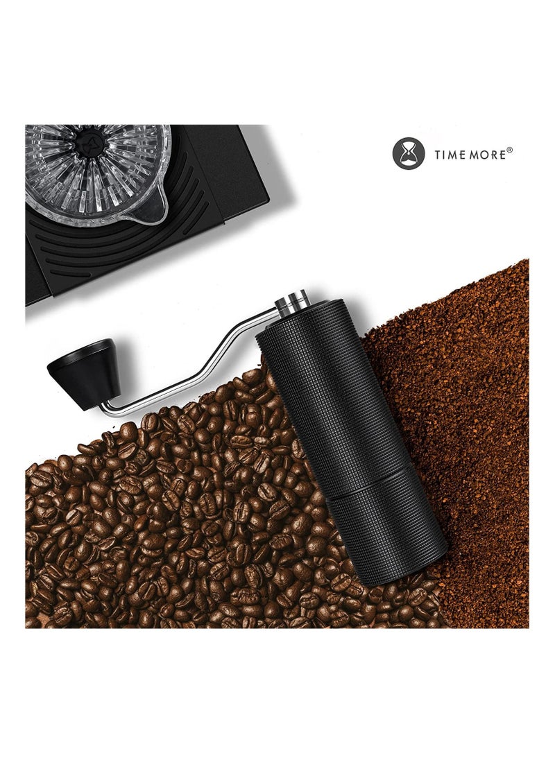 TIMEMORE - TIMEMORE Chestnut C3 Manual Coffee Grinder, Stainless Steel Conical Burr, Hand Coffee Grinder with Internal Adjustable Setting, for Pour Over Drip Coffee French Press, Black - Image 1