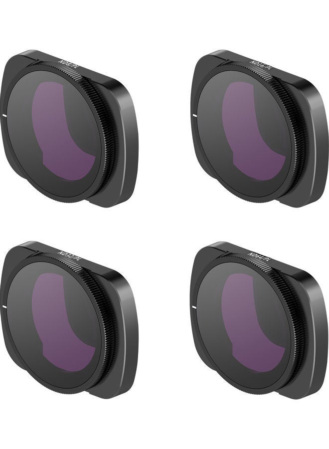 NIBEMINENT 4-Piece Magnetic Lens Filter Kit For DJI Pocket 2 6.8x2x6.8cm  - Image 1