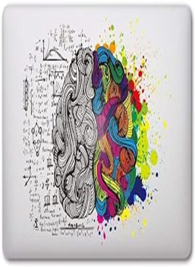 Left and Right Brain Removable Vinyl Decal Sticker Skin for Apple Macbook Pro Air Mac 13" inch/Unibody 13 Inch Laptop 