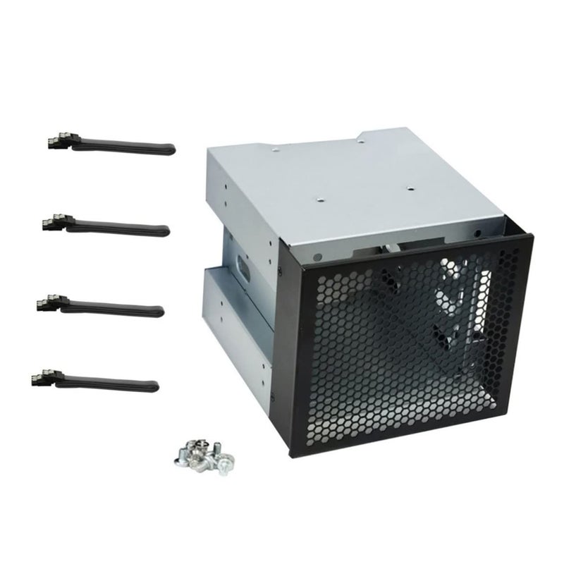 Hard Drive Cage For Optical Drive Bay Expandable Storage Optimal Heat Dissipation Black Metal Diy Builds - Image 2