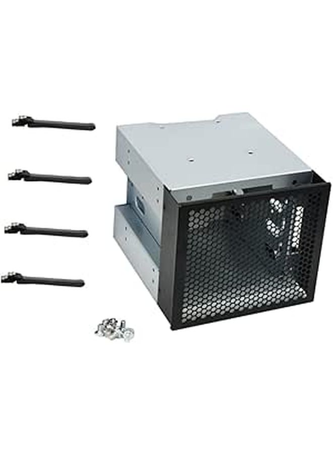Hard Drive Cage For Optical Drive Bay Expandable Storage Optimal Heat Dissipation Black Metal Diy Builds - Image 1