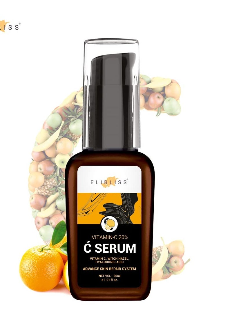 ELIBLISS ELIBLISS Vitamin C Skin Clearing Serum For Brightening Anti Aging Skin Repair Dark Circle 30ML Pack Of 2  - Image 3