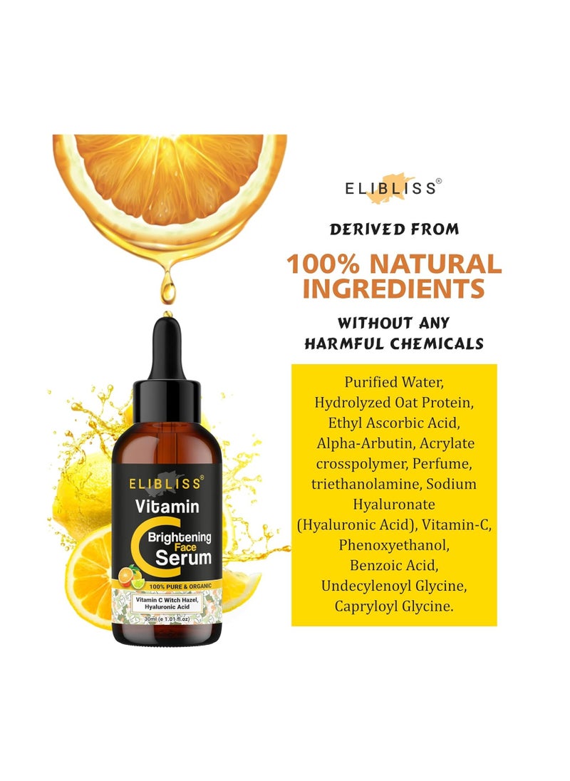 ELIBLISS ELIBLISS Vitamin C Skin Clearing Serum For Brightening Anti Aging Skin Repair Dark Circle 30ML Pack Of 2  - Image 4