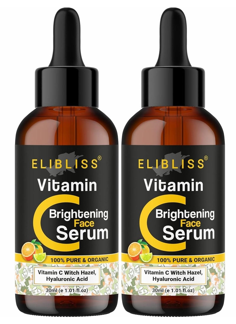 ELIBLISS ELIBLISS Vitamin C Skin Clearing Serum For Brightening Anti Aging Skin Repair Dark Circle 30ML Pack Of 2  - Image 1