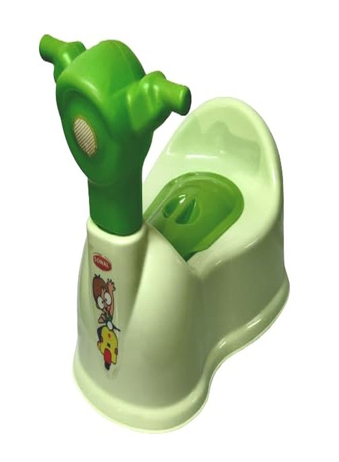 Sonal - Baby Scooty - Baby Toilet Trainer Potty Seat with Removable Tray, Lid Cover - For 6 to 24 Months Baby (Green) - Image 3