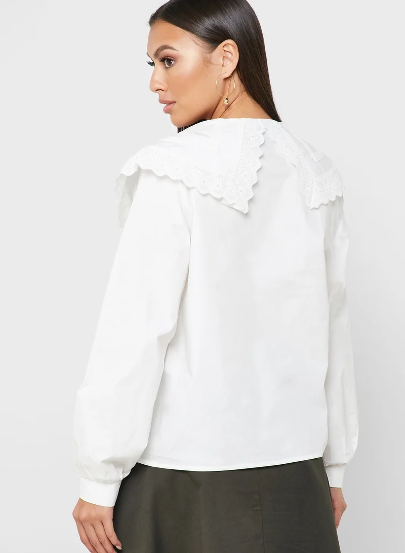 Object Overlay Button Down Shirt