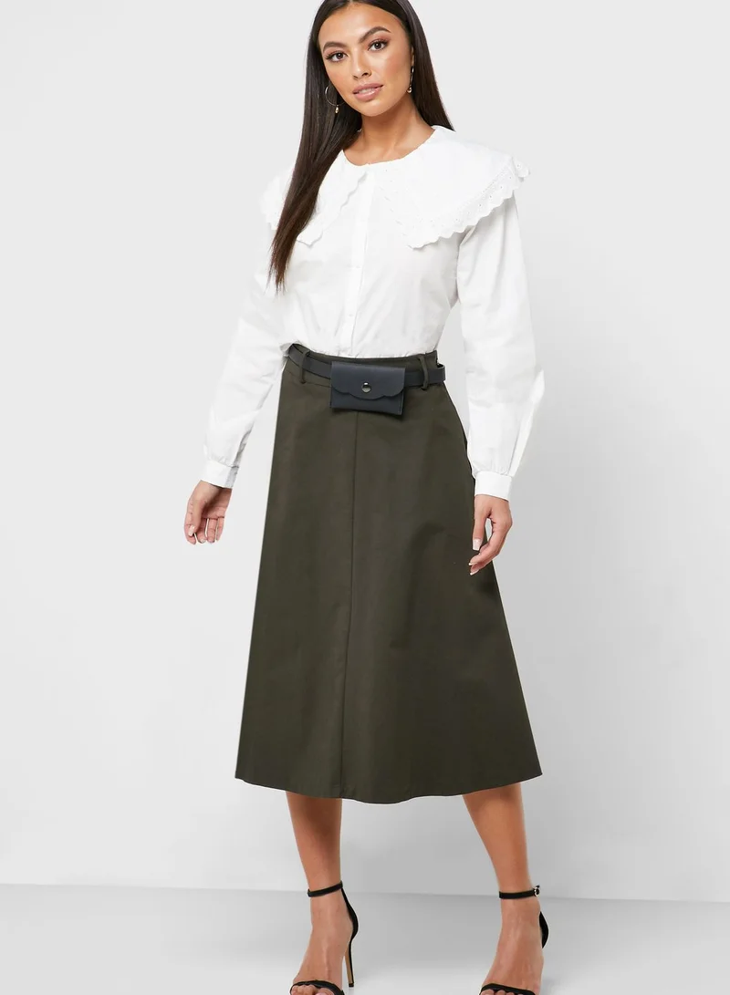 Object Overlay Button Down Shirt